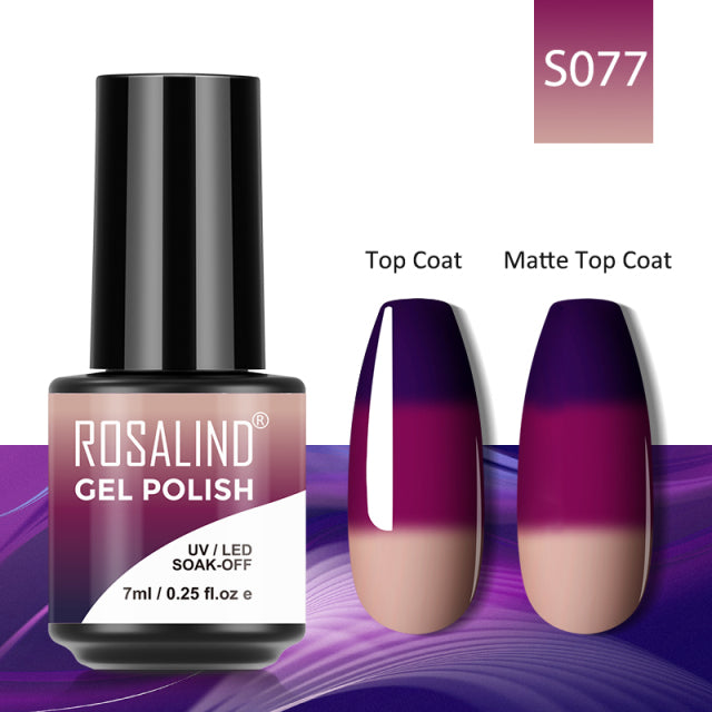 ROSALIND 7ML Gel Nail Polish Colorful Glitter UV Nail Gel Vernis Semi Permanent Gel For Manicure Soak off Varnishes Nail Art