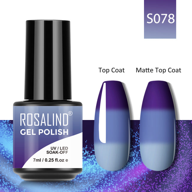 ROSALIND 7ML Gel Nail Polish Colorful Glitter UV Nail Gel Vernis Semi Permanent Gel For Manicure Soak off Varnishes Nail Art