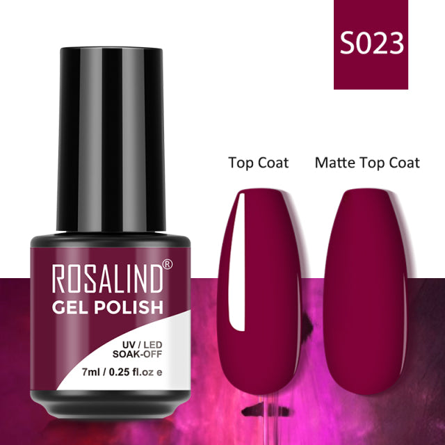 ROSALIND 7ML Gel Nail Polish Colorful Glitter UV Nail Gel Vernis Semi Permanent Gel For Manicure Soak off Varnishes Nail Art