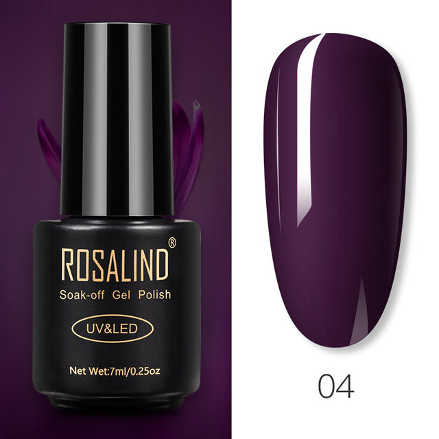 ROSALIND Nail Gel Polish Glitter Series Gel Varnishes All For Manicure Soak Off UV Lamp Nails Art Semi Permanent Gel Polish