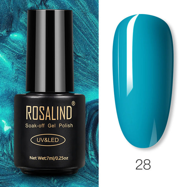 ROSALIND Nail Gel Polish Glitter Series Gel Varnishes All For Manicure Soak Off UV Lamp Nails Art Semi Permanent Gel Polish