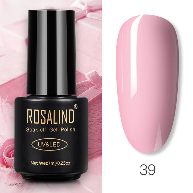 ROSALIND Nail Gel Polish Glitter Series Gel Varnishes All For Manicure Soak Off UV Lamp Nails Art Semi Permanent Gel Polish