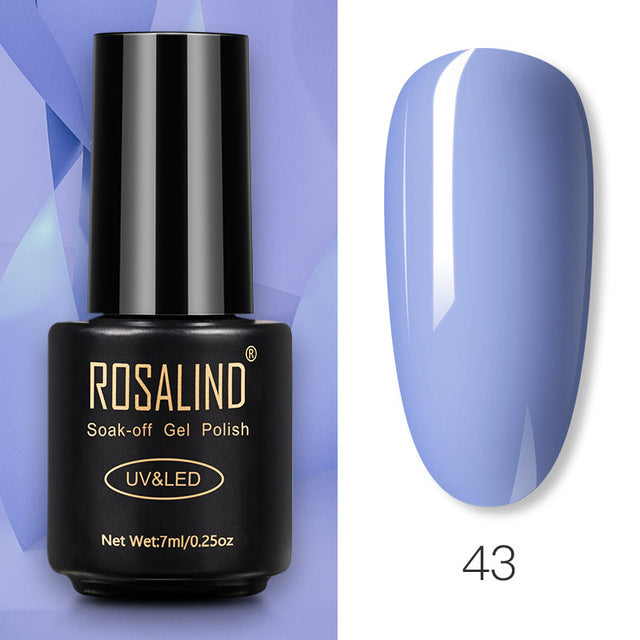 ROSALIND Nail Gel Polish Glitter Series Gel Varnishes All For Manicure Soak Off UV Lamp Nails Art Semi Permanent Gel Polish