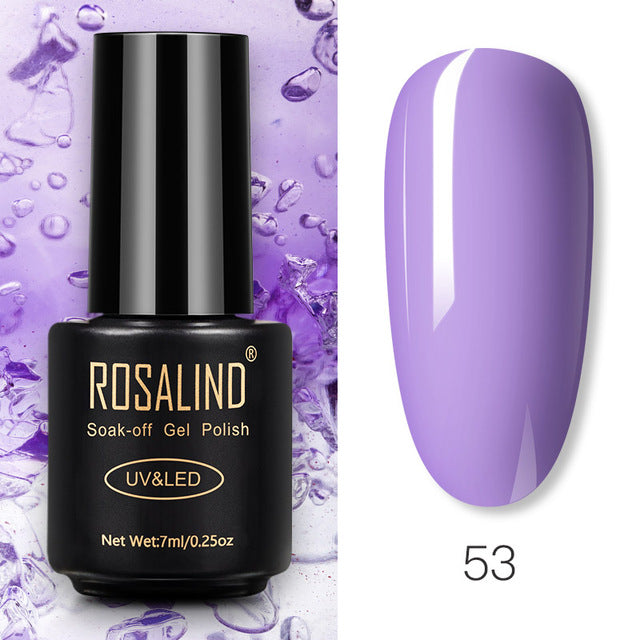 ROSALIND Nail Gel Polish Glitter Series Gel Varnishes All For Manicure Soak Off UV Lamp Nails Art Semi Permanent Gel Polish