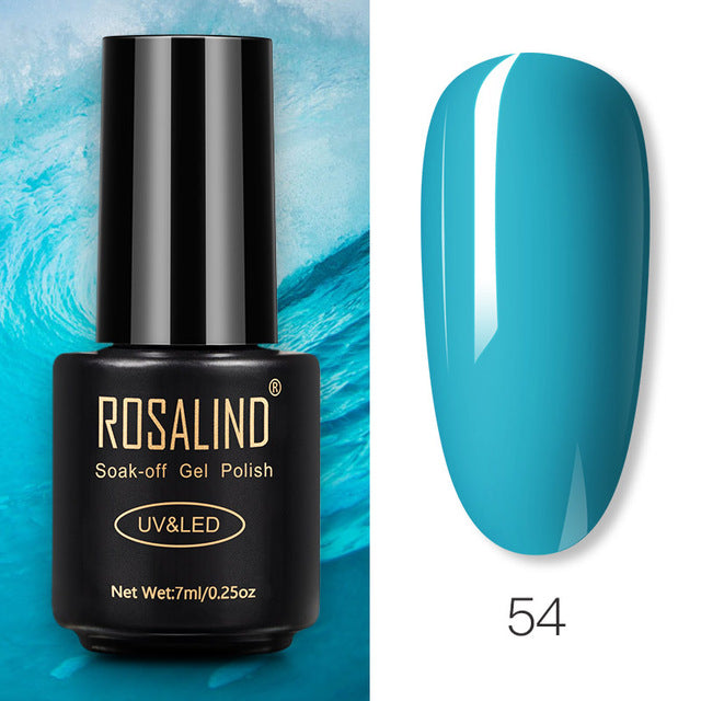 ROSALIND Nail Gel Polish Glitter Series Gel Varnishes All For Manicure Soak Off UV Lamp Nails Art Semi Permanent Gel Polish