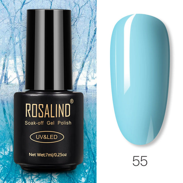 ROSALIND Nail Gel Polish Glitter Series Gel Varnishes All For Manicure Soak Off UV Lamp Nails Art Semi Permanent Gel Polish