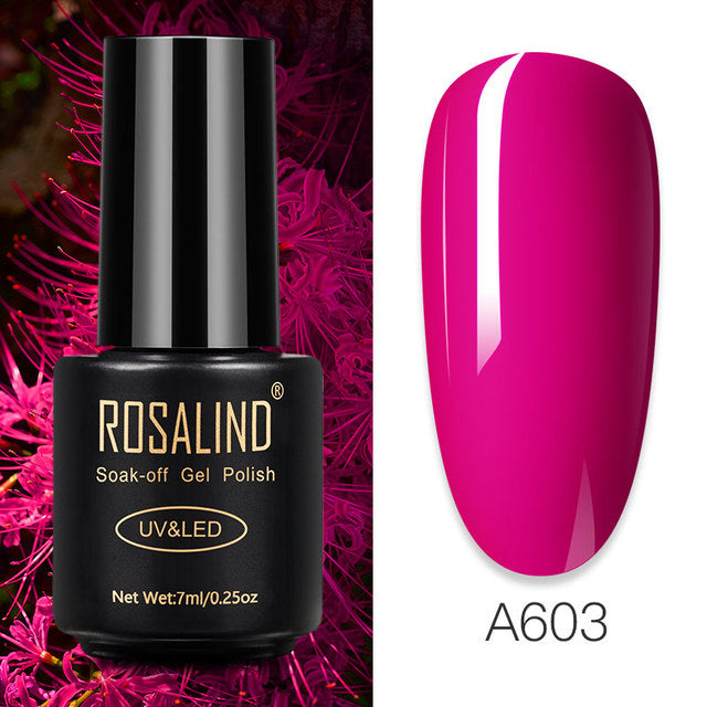 ROSALIND Nail Gel Polish Glitter Series Gel Varnishes All For Manicure Soak Off UV Lamp Nails Art Semi Permanent Gel Polish