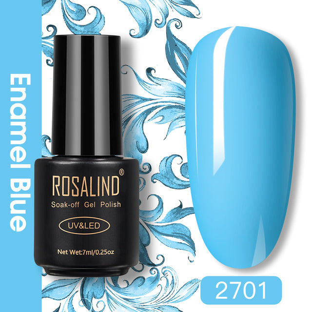 ROSALIND Nail Gel Polish Glitter Series Gel Varnishes All For Manicure Soak Off UV Lamp Nails Art Semi Permanent Gel Polish