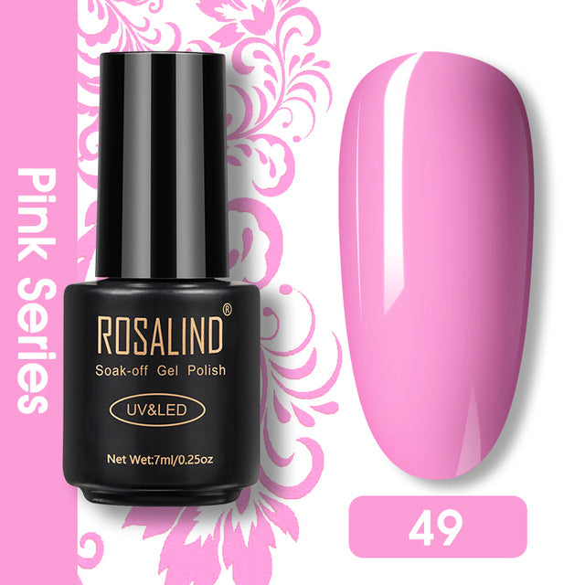 ROSALIND Nail Gel Polish Glitter Series Gel Varnishes All For Manicure Soak Off UV Lamp Nails Art Semi Permanent Gel Polish