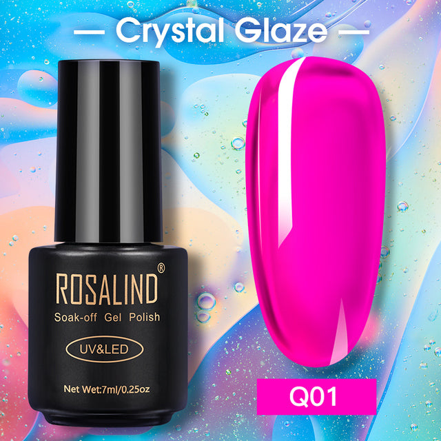 ROSALIND Nail Gel Polish Glitter Series Gel Varnishes All For Manicure Soak Off UV Lamp Nails Art Semi Permanent Gel Polish