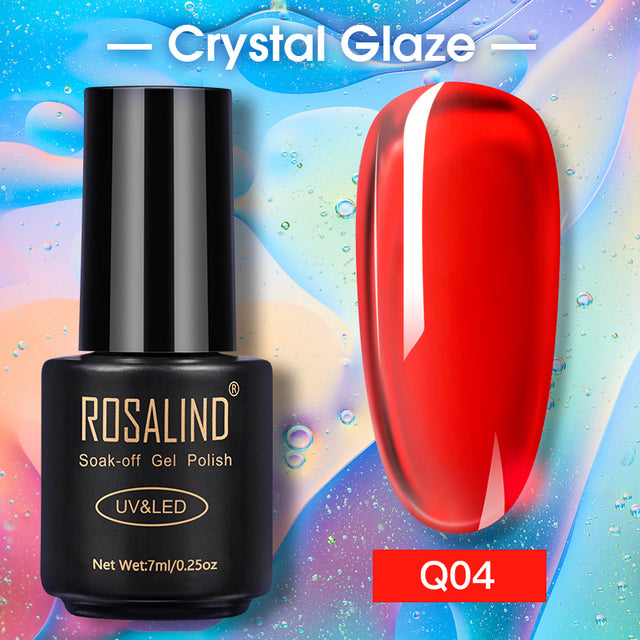 ROSALIND Nail Gel Polish Glitter Series Gel Varnishes All For Manicure Soak Off UV Lamp Nails Art Semi Permanent Gel Polish