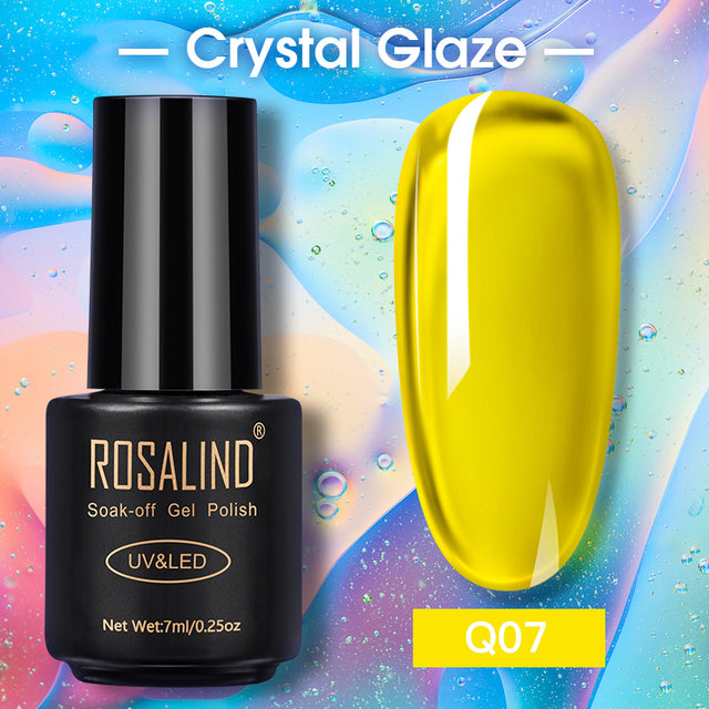 ROSALIND Nail Gel Polish Glitter Series Gel Varnishes All For Manicure Soak Off UV Lamp Nails Art Semi Permanent Gel Polish