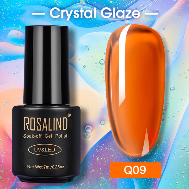 ROSALIND Nail Gel Polish Glitter Series Gel Varnishes All For Manicure Soak Off UV Lamp Nails Art Semi Permanent Gel Polish