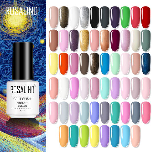 ROSALIND 7ML Nail Gel Polish Hybrid Varnishes All For Manicure Nails Art Base Top Coat UV Lamp Vernis Semi Permanent Varnishes