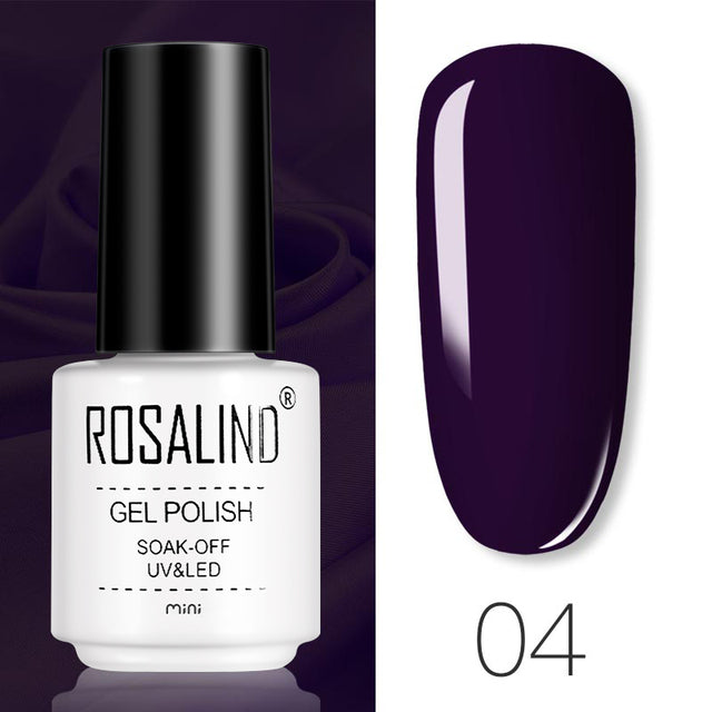 ROSALIND 7ML Nail Gel Polish Hybrid Varnishes All For Manicure Nails Art Base Top Coat UV Lamp Vernis Semi Permanent Varnishes