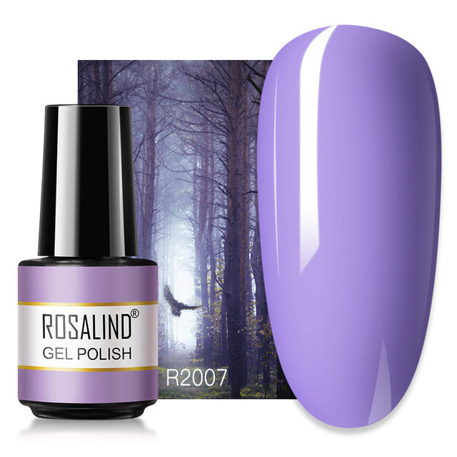 ROSALIND 7ML Nail Gel Polish Hybrid Varnishes All For Manicure Nails Art Base Top Coat UV Lamp Vernis Semi Permanent Varnishes