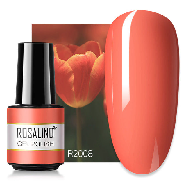 ROSALIND 7ML Nail Gel Polish Hybrid Varnishes All For Manicure Nails Art Base Top Coat UV Lamp Vernis Semi Permanent Varnishes