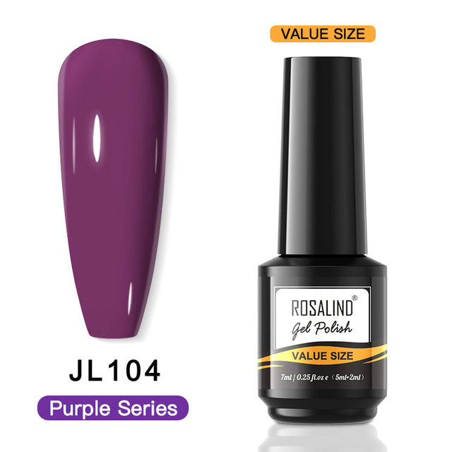 ROSALIND 7ML Nail Gel Polish Hybrid Varnishes All For Manicure Nails Art Base Top Coat UV Lamp Vernis Semi Permanent Varnishes