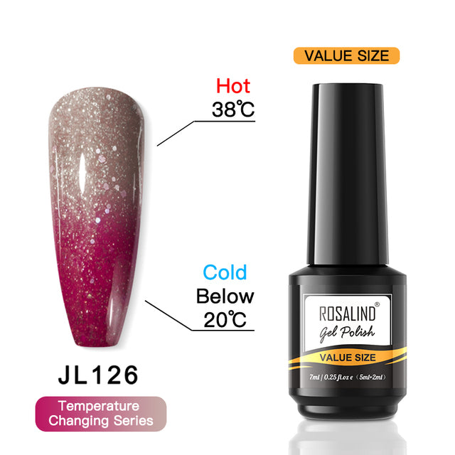 ROSALIND 7ML Nail Gel Polish Hybrid Varnishes All For Manicure Nails Art Base Top Coat UV Lamp Vernis Semi Permanent Varnishes