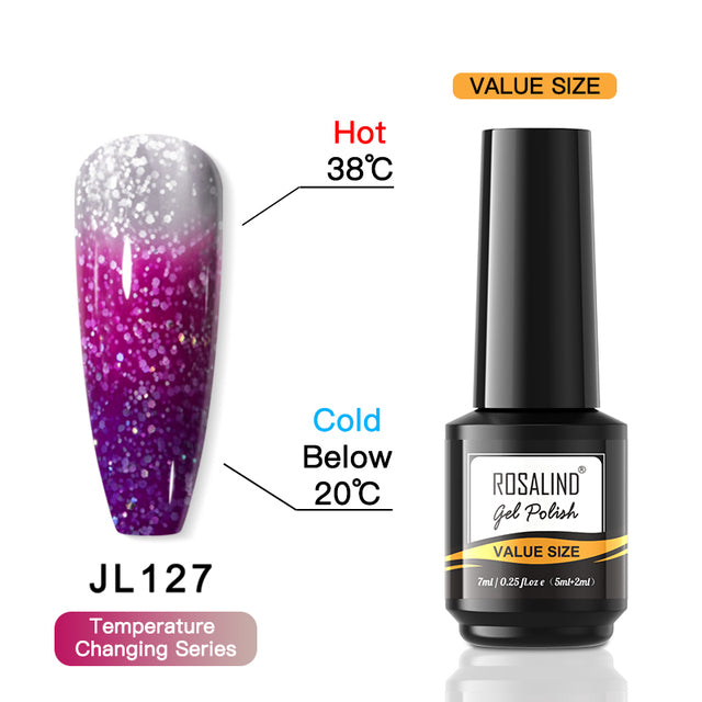 ROSALIND 7ML Nail Gel Polish Hybrid Varnishes All For Manicure Nails Art Base Top Coat UV Lamp Vernis Semi Permanent Varnishes