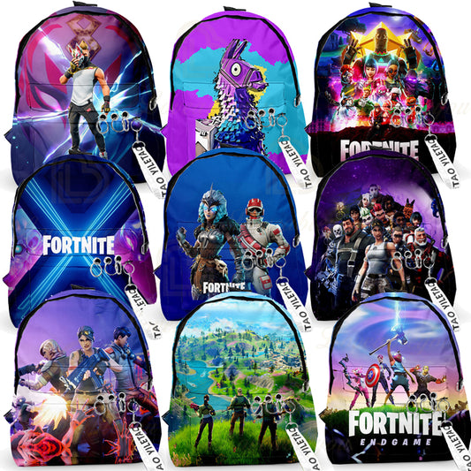 FORTNITE Rucksack fürs neue Schuljahr - mit Schlüsselanhänger - Rucksack für Schüler