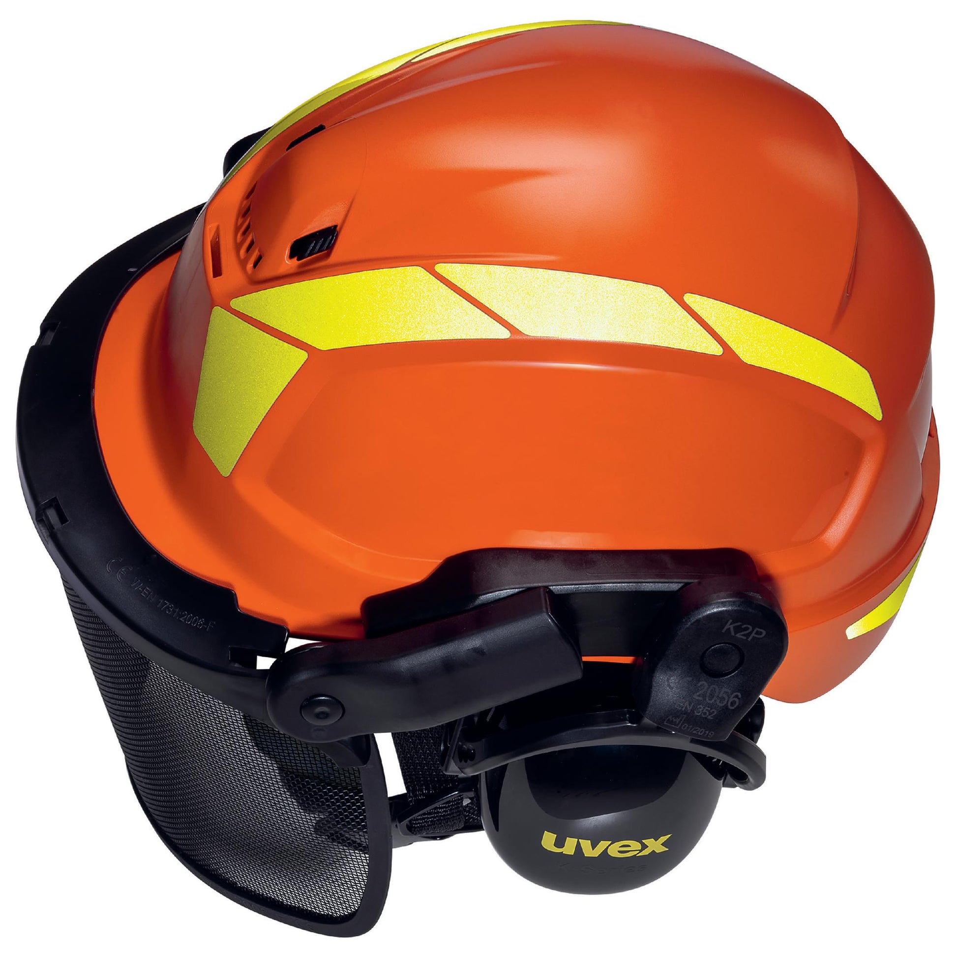 uvex pheos forestry Schutzhelm orange- Schutzhelm für Forstarbeit1