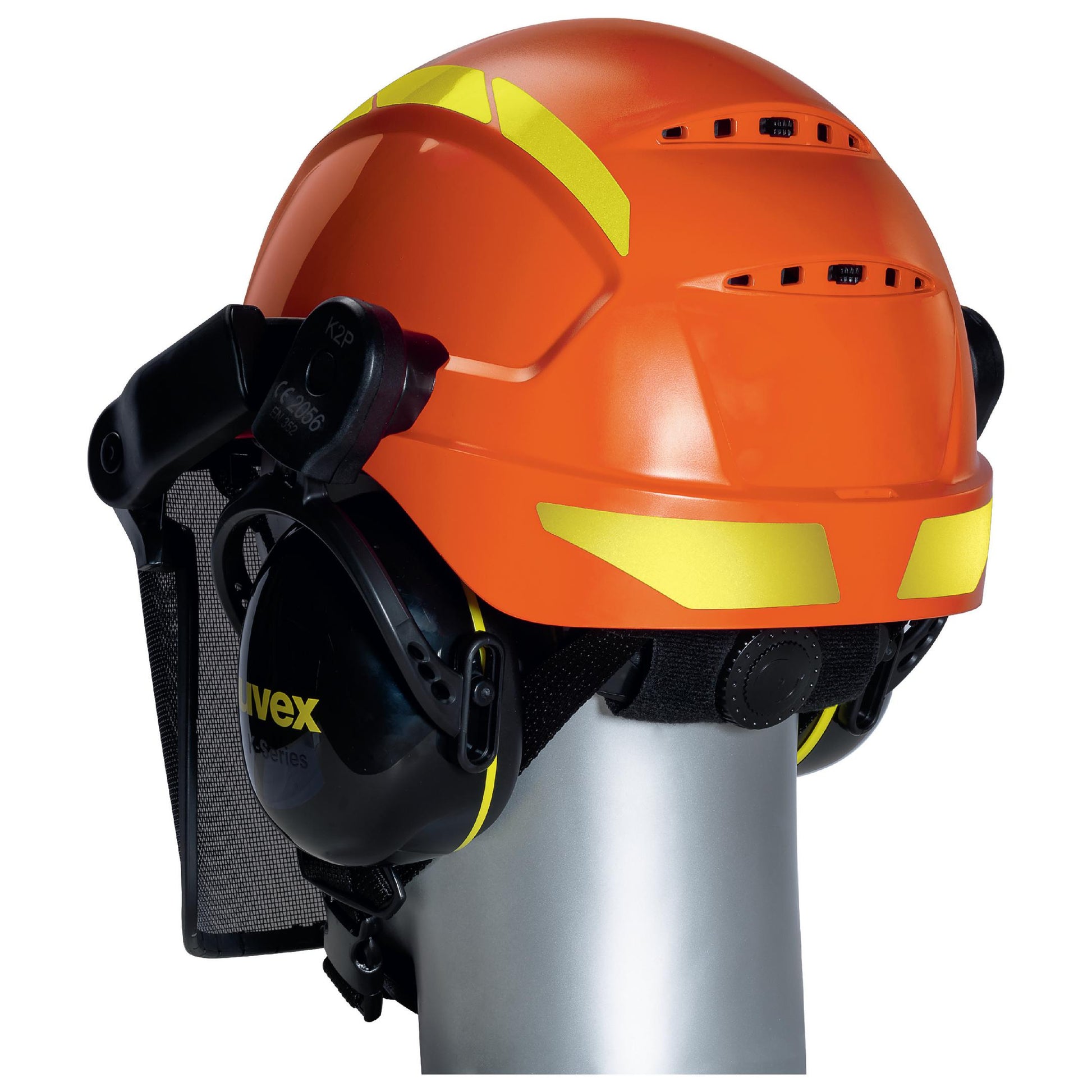 uvex pheos forestry Schutzhelm orange- Schutzhelm für Forstarbeit2