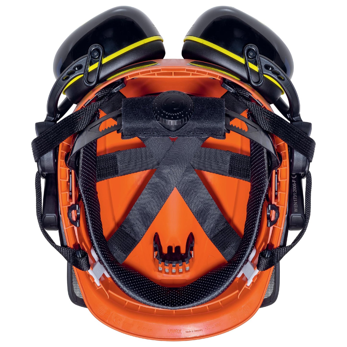 uvex pheos forestry Schutzhelm orange- Schutzhelm für Forstarbeit6